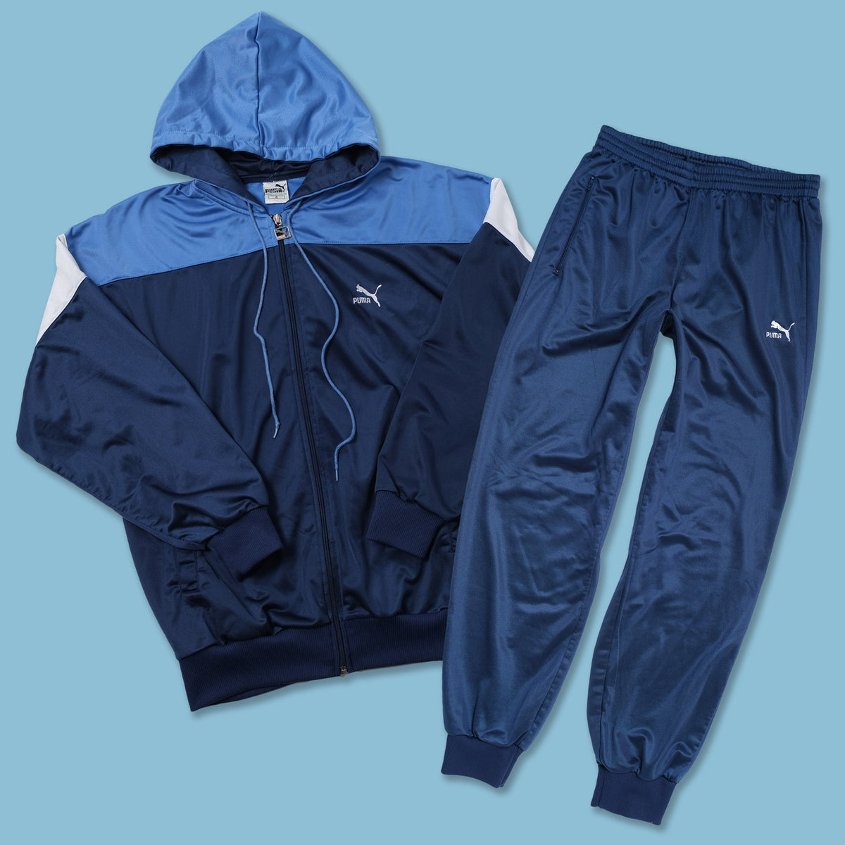 puma tracksuit navy