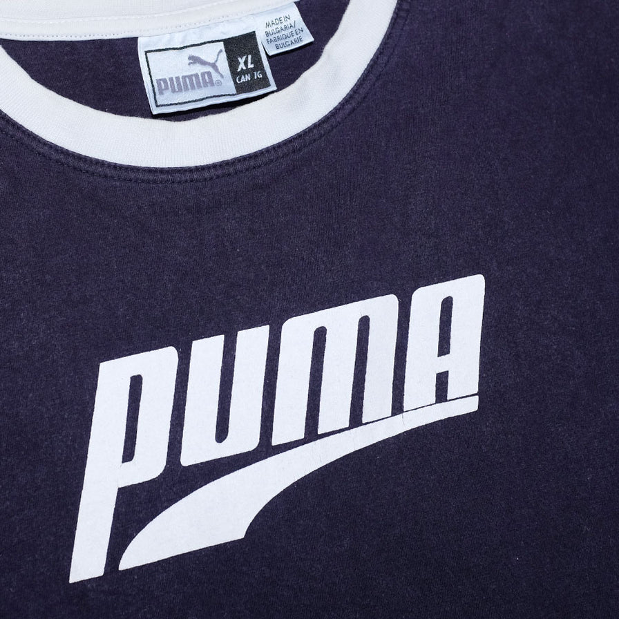 Vintage Puma Logo T-Shirt XLarge Double Double