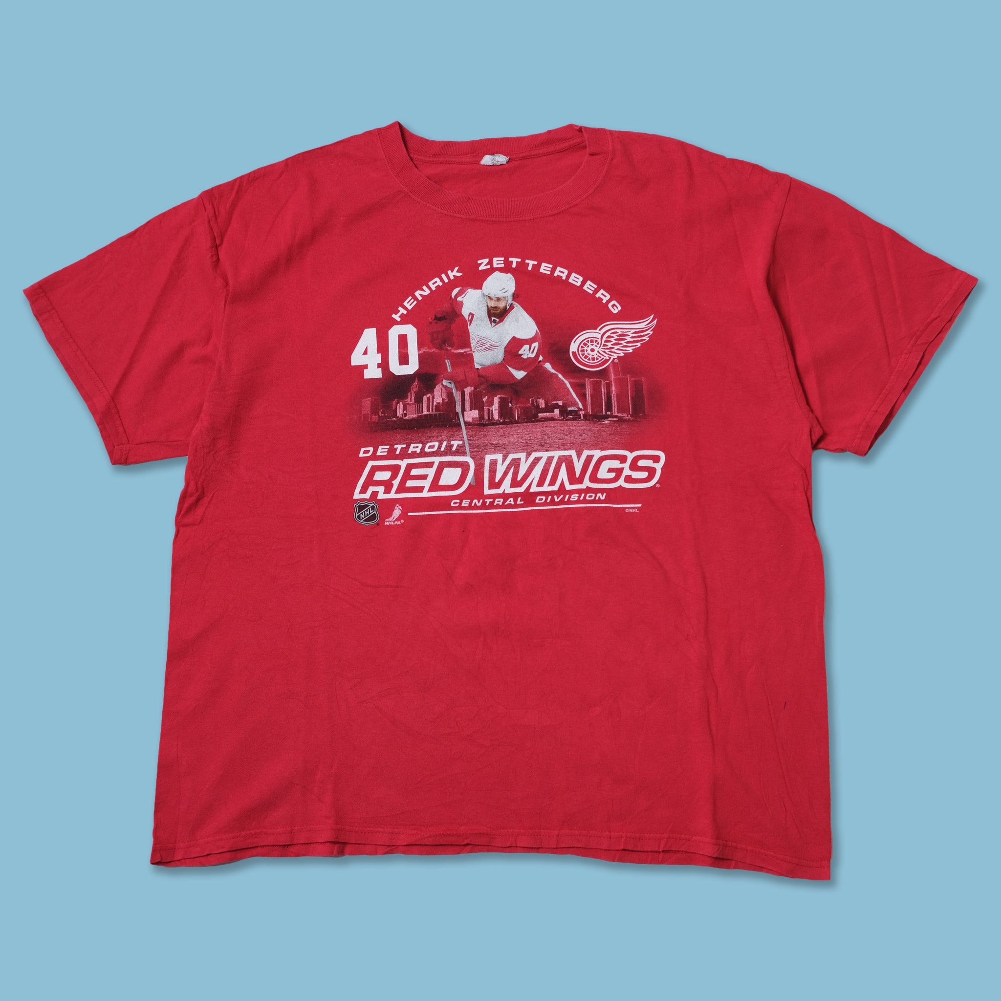 Vintage Henrik Zetterberg Detroit Red Wings T-Shirt Large / XLarge ...