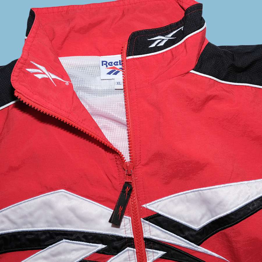 red reebok jacket