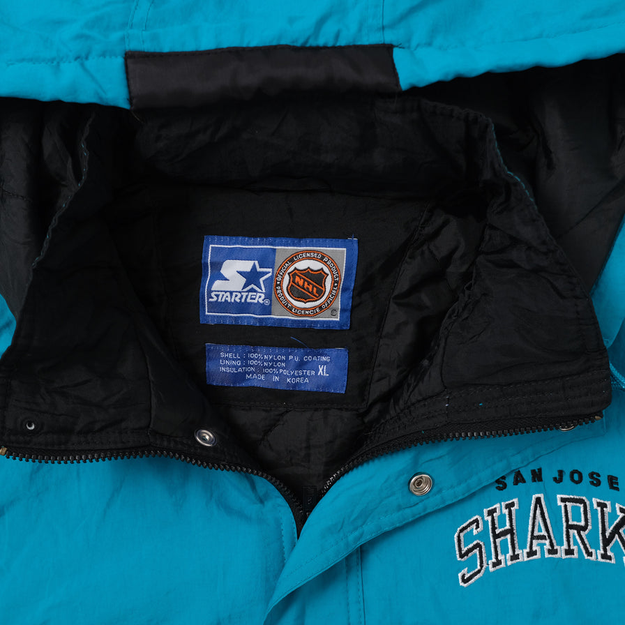 Vintage Starter San Jose Sharks Jacket XLarge | Double Double Vintage