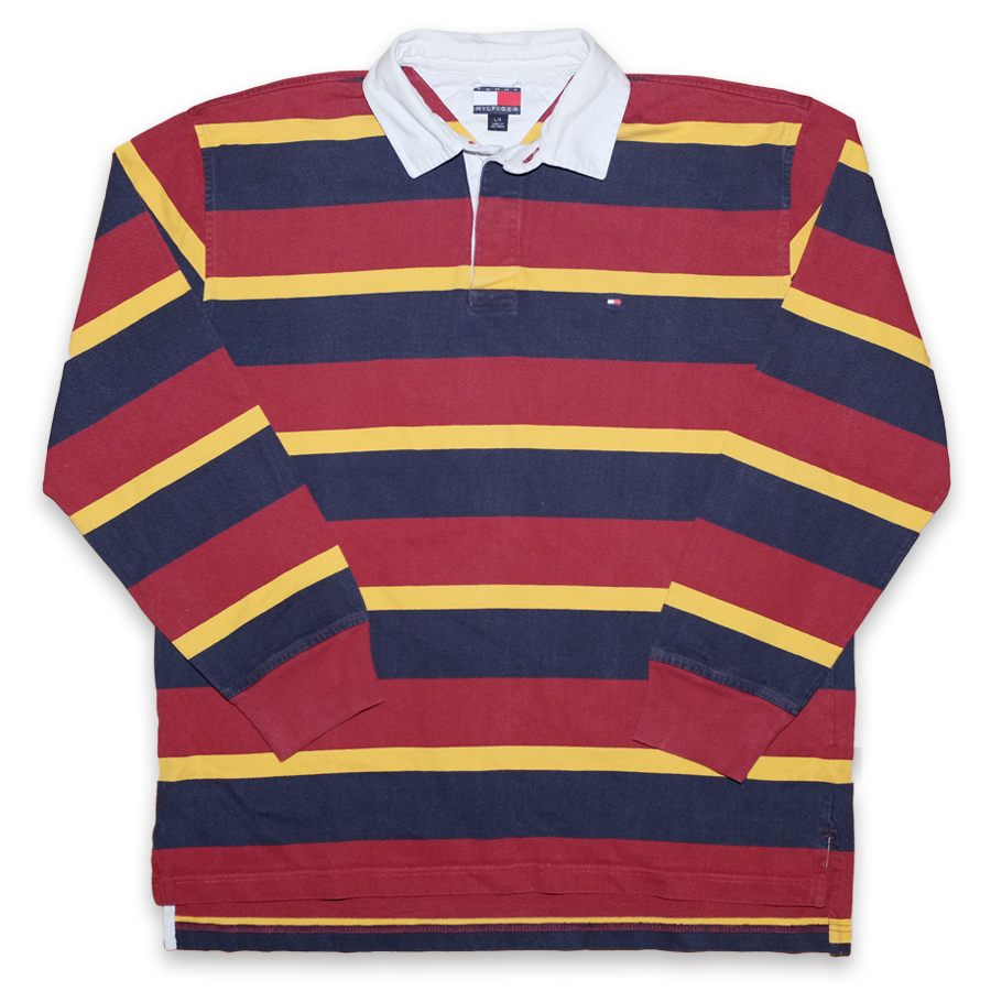 vintage tommy hilfiger striped polo