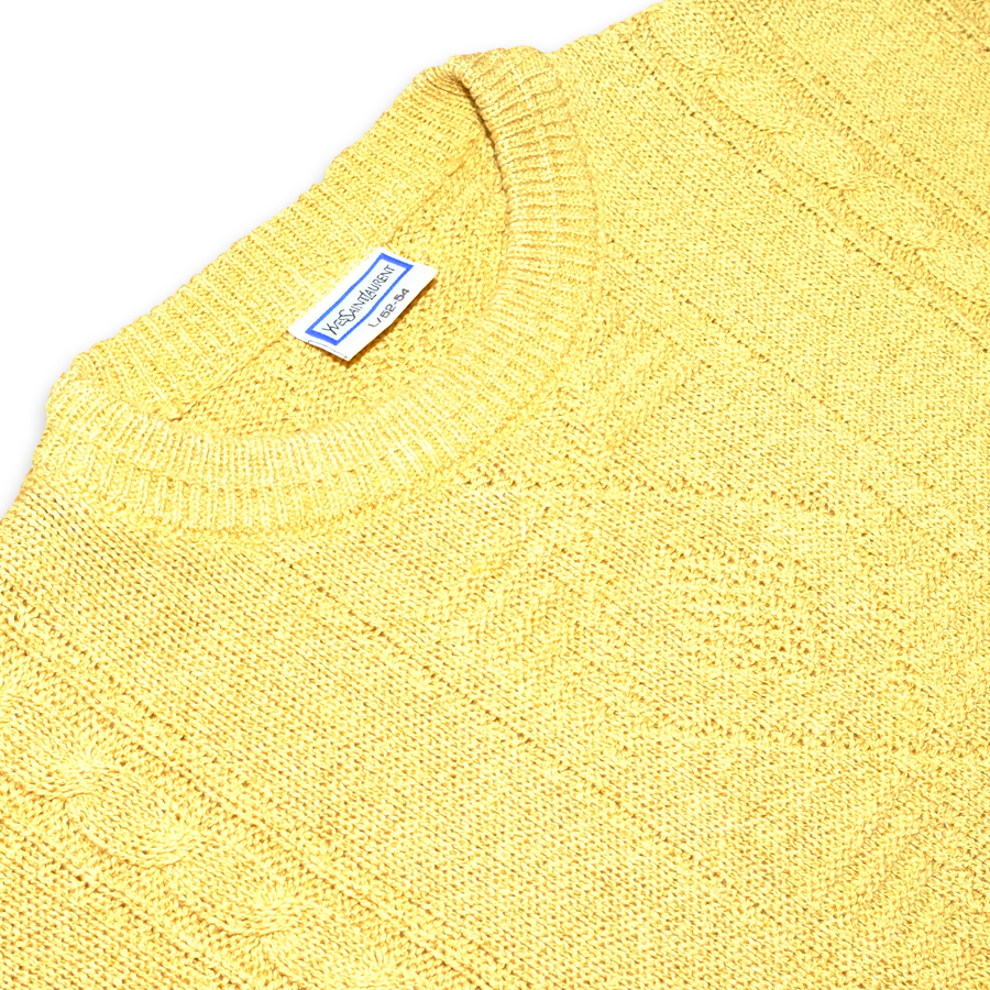 ysl yellow sweatshirt