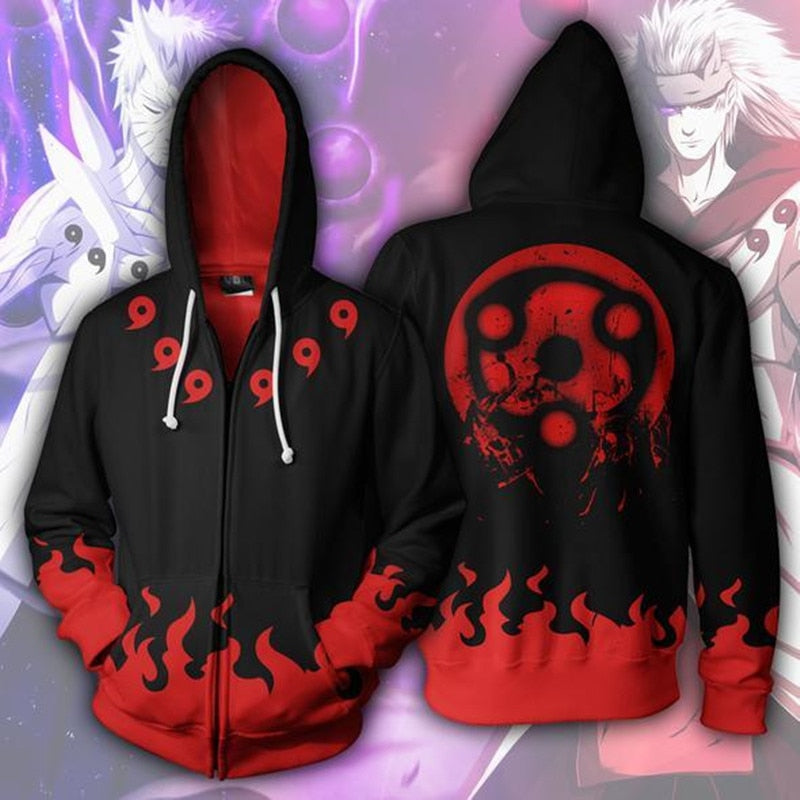 Anime Naruto Sharingan Red Uchiha Sasuke 3d Print Hoodies Sweatshirts Cosplay