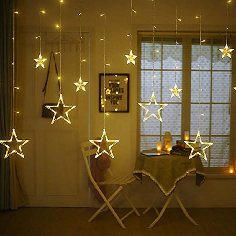 Star String Lights Christmas Light Patio Lights Lighting For Home