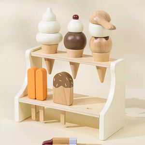 Wooden Ice Cream Stand & Accessories - pip & pal