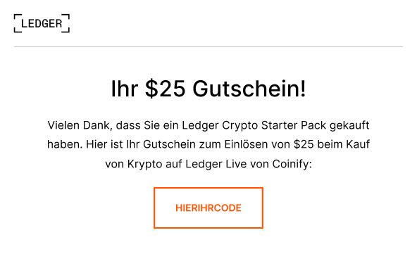 Sie erhalten Ihren Gutschein 14 Tage später per E-Mail
