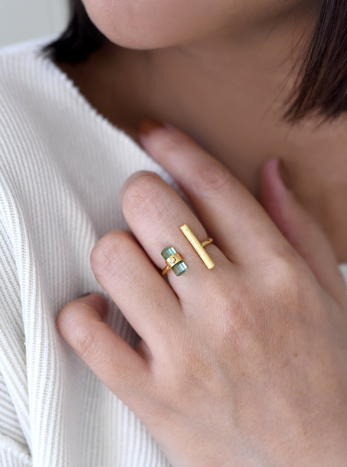 NEIGHBORHOOD GOLD PLAIN RING15号-