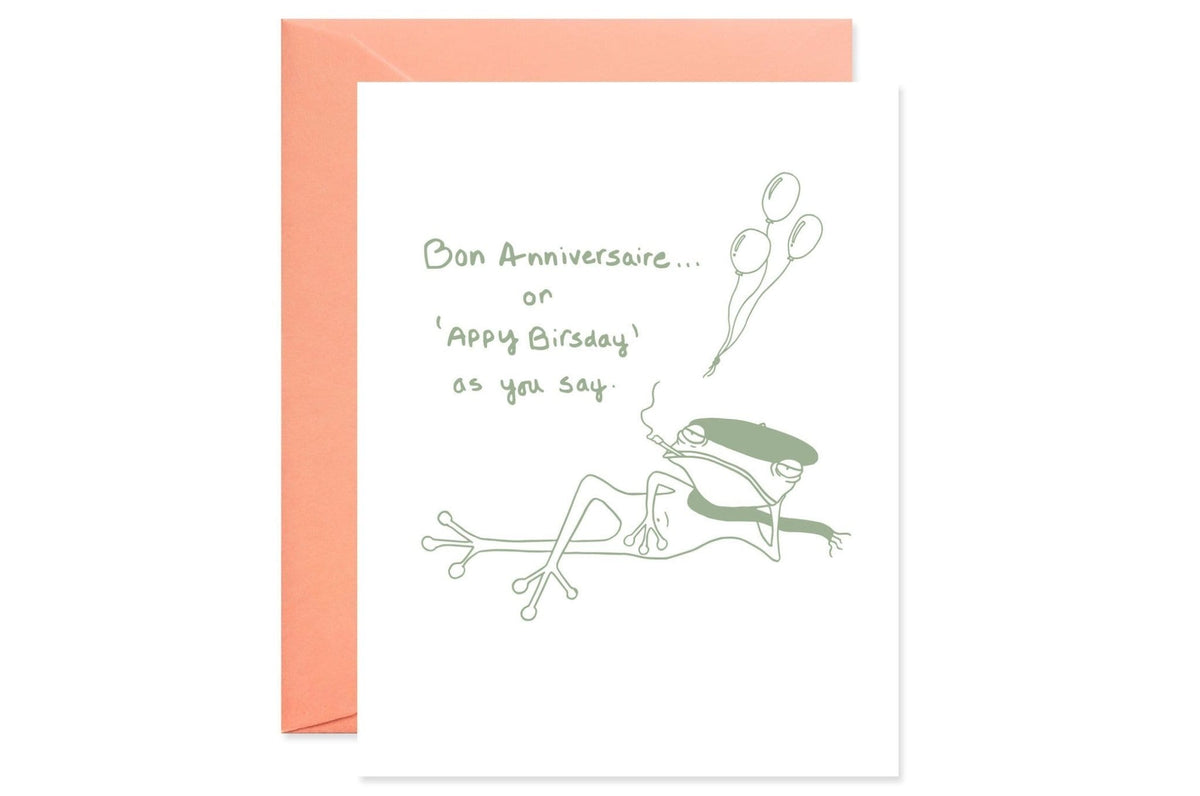 Francois Le Frog Says Appy Birsday By Good Juju Ink