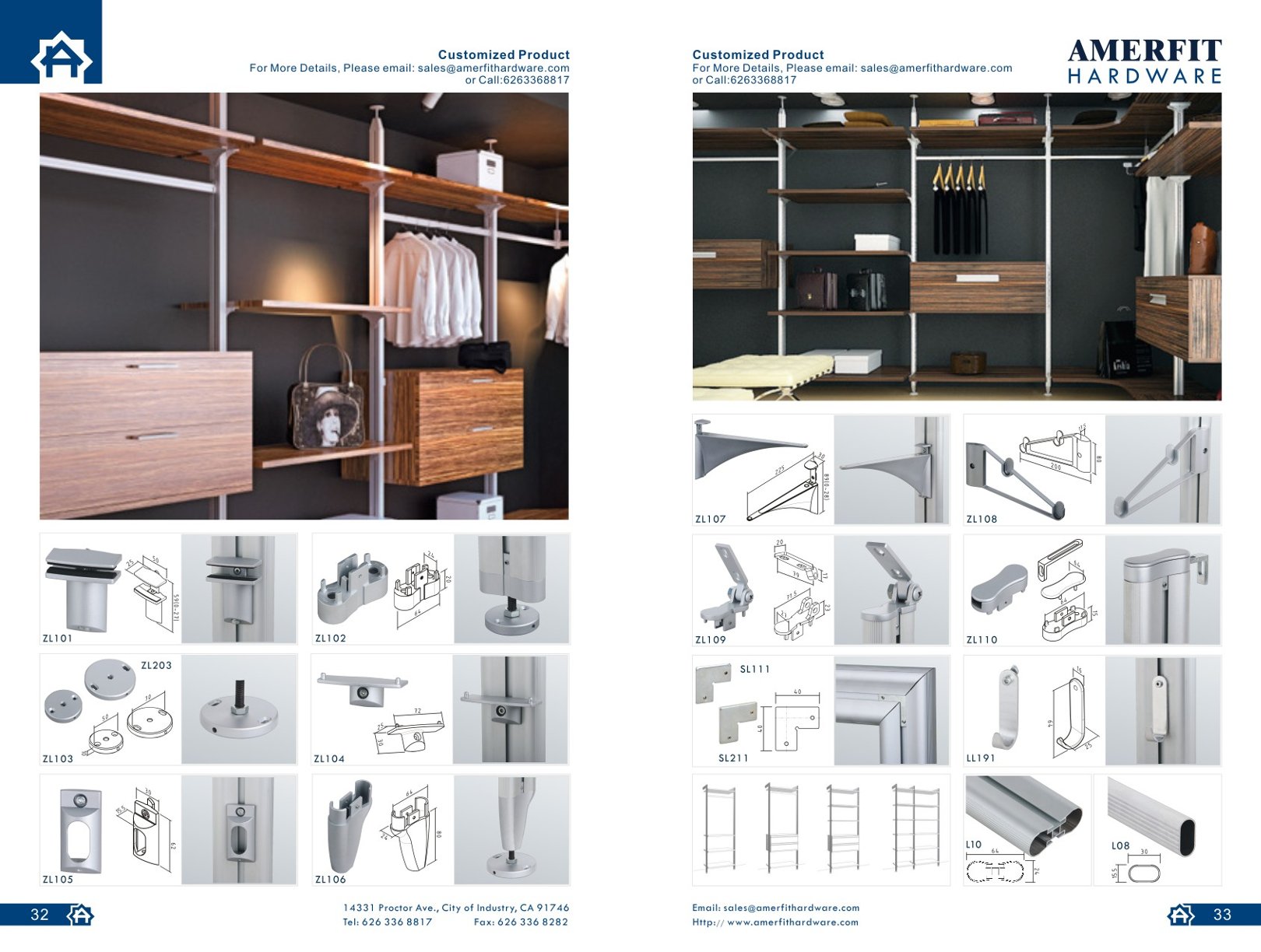 Amerfit closet hardware