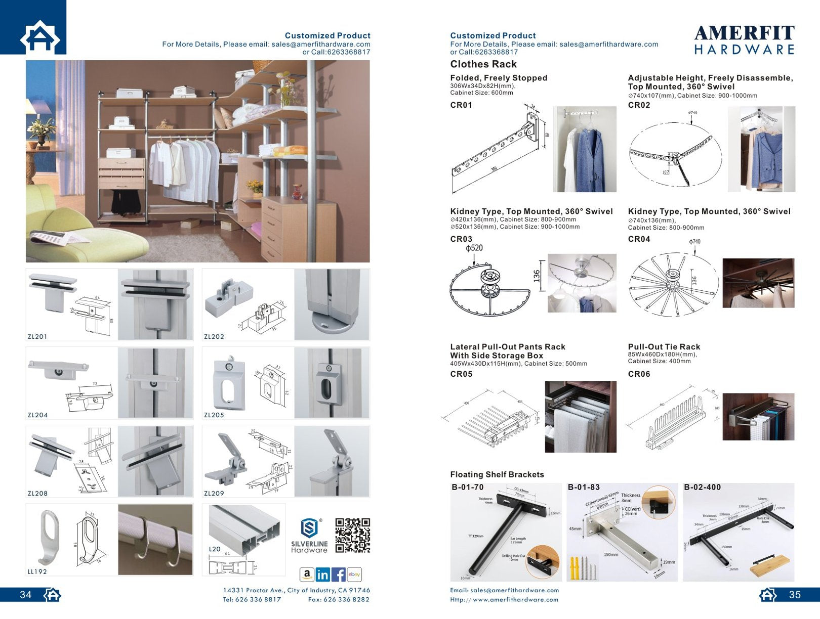 Amerfit closet hardware