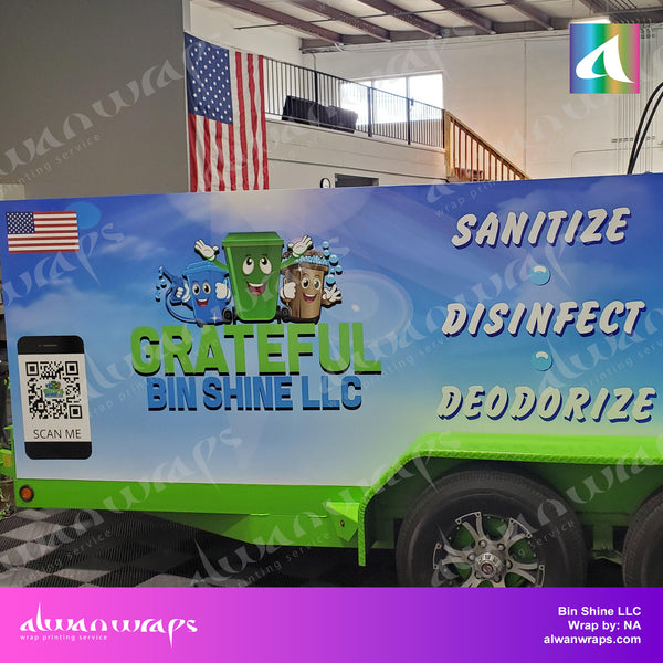 Alwan Wraps Bin Trailer Wrap