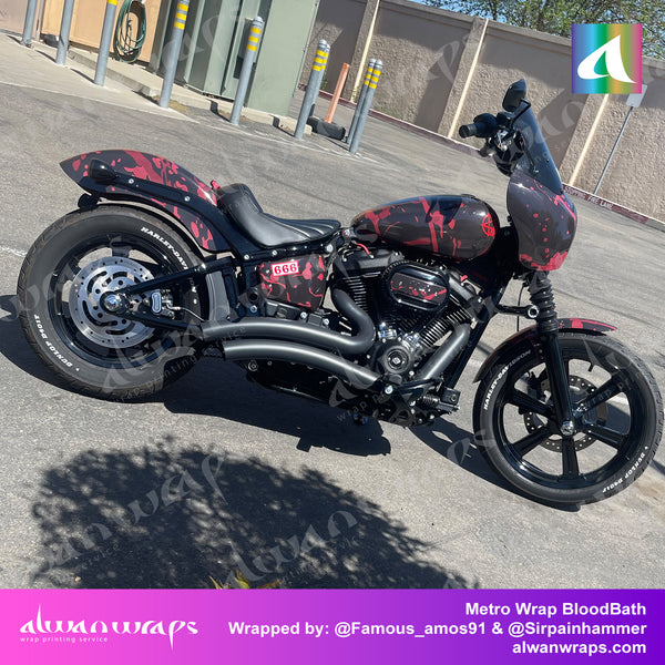 Blood Motorcycle wraps