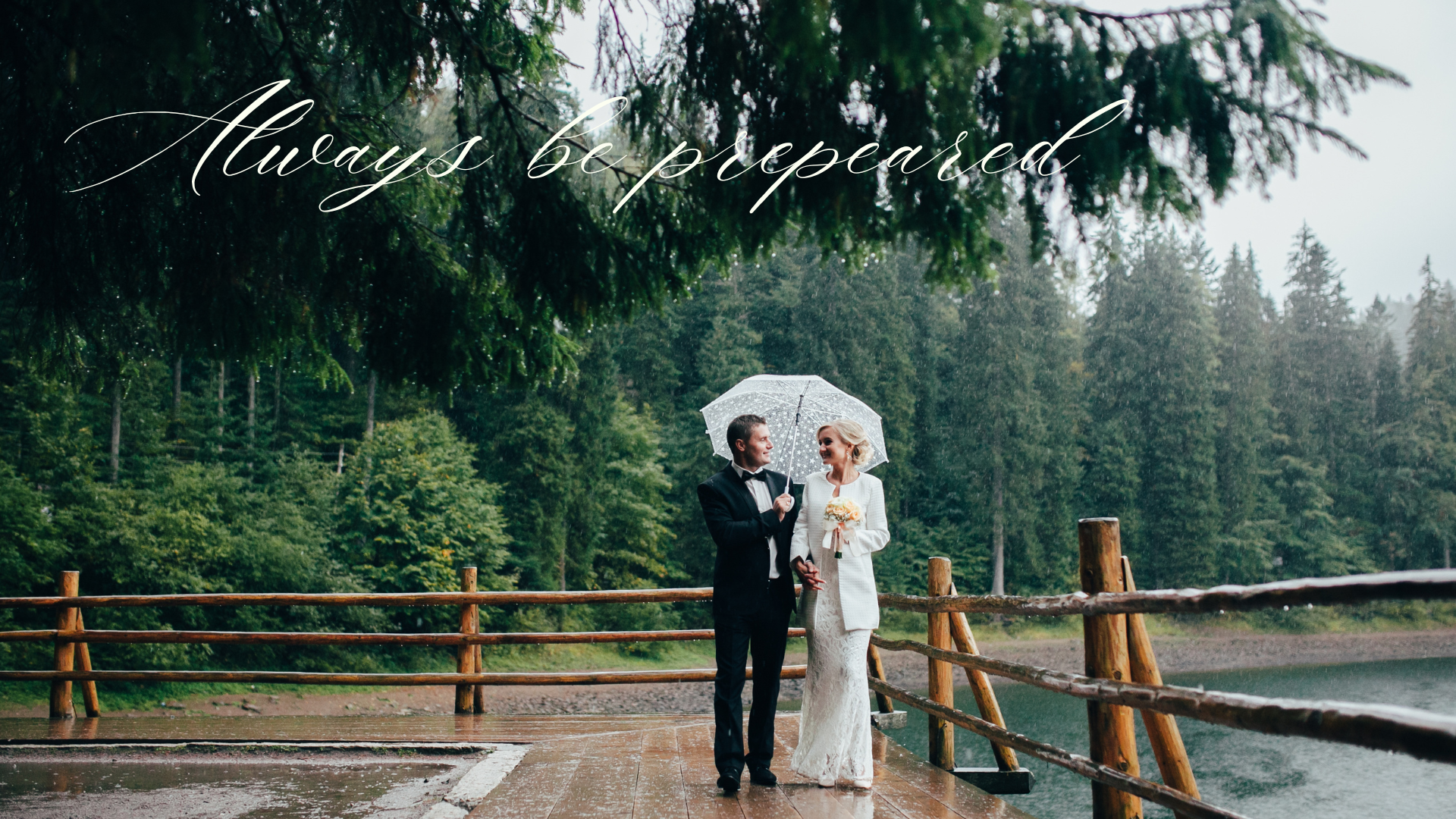Always be prepared for a rainy day when planning a wedding | How to prepare for rain on your wedding day