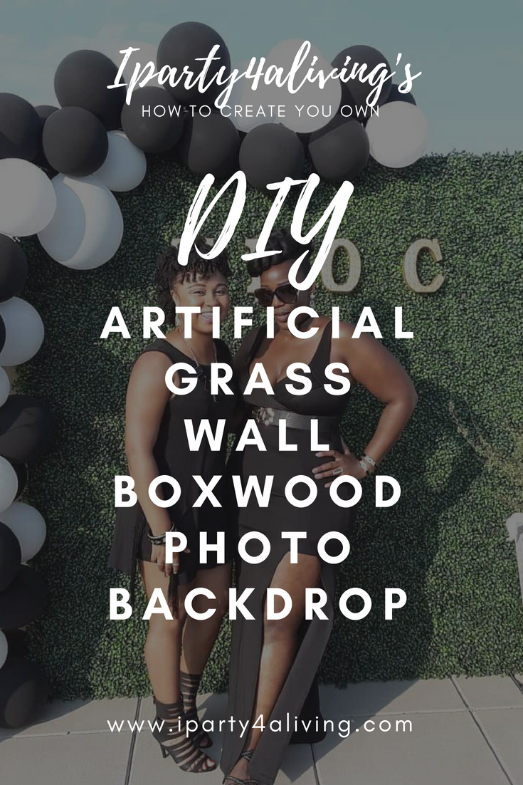 DIY Artificial Grass Wall Boxwood Photo Backdrop: Create ...