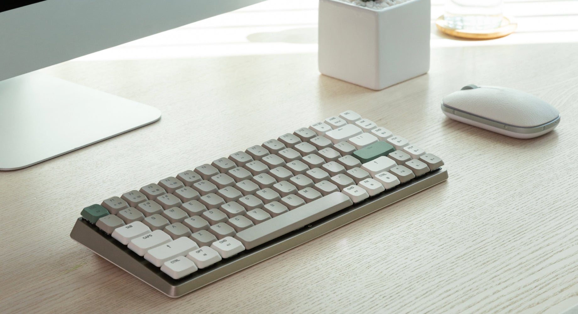 DROP CTRL low profile キーボード 銀軸 ホットスワップ-