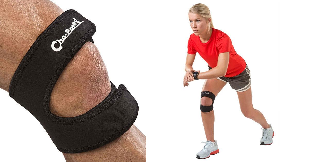 runner with Cho-Pat Dual Action Knee Strap