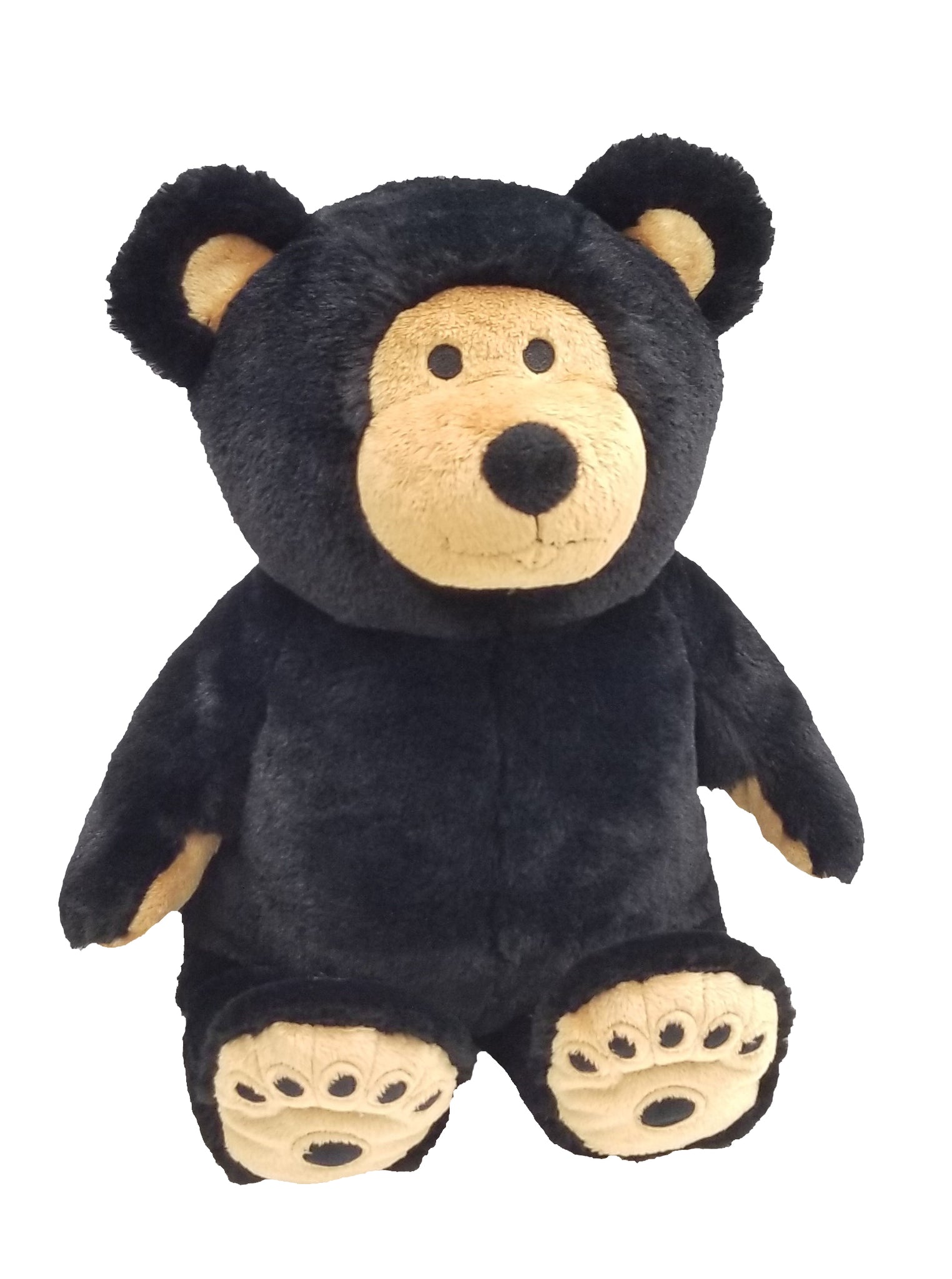 large stuffed black bear