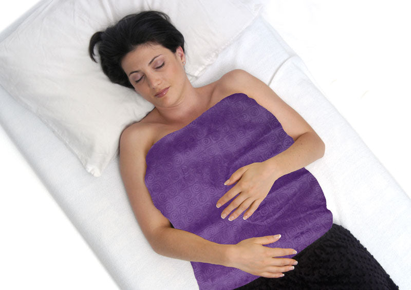 Weighted Blanket- Large Non-Electric Purple Microwavable Heating Pad