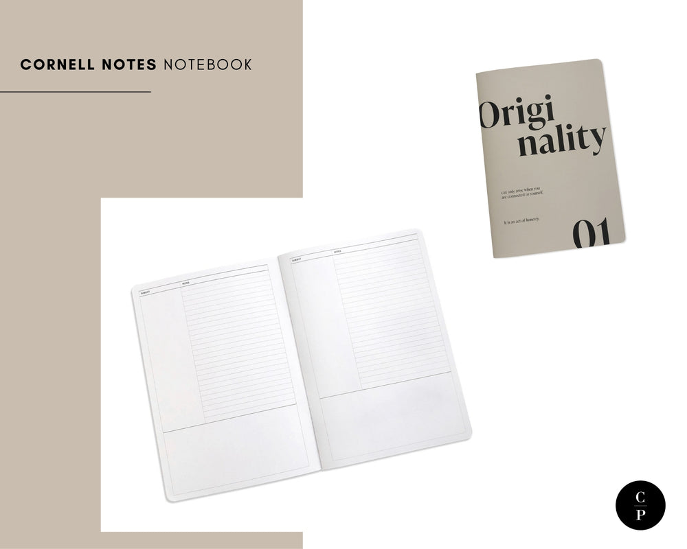 Cornell Notes Notebook | Short Story Capsule Collection | Cloth & Paper