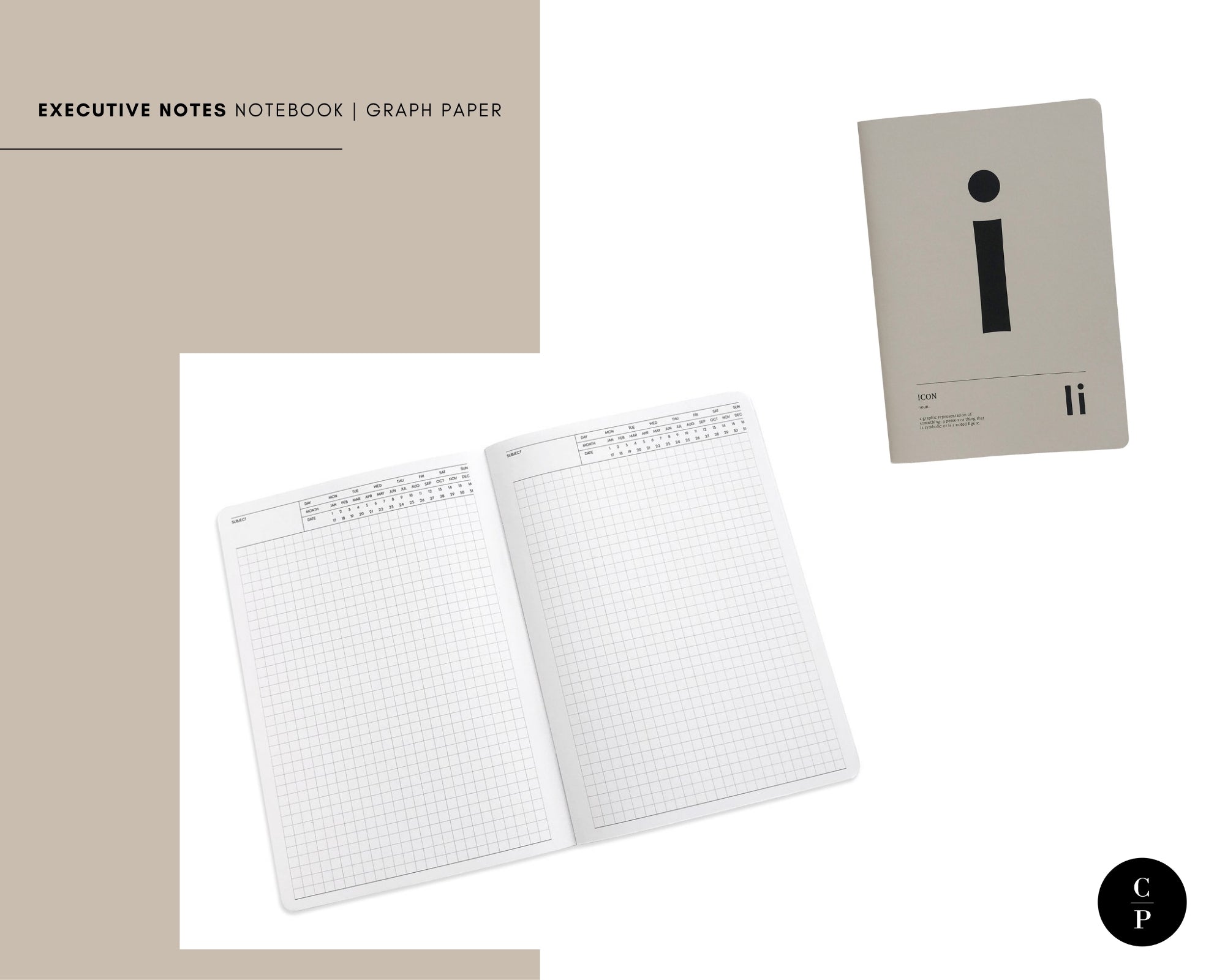 Executive Notes Notebook | Graph | Short Story Capsule Collection | Cloth & Paper