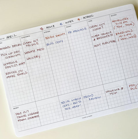 Kanban Desk Pad