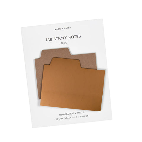 Blank Tab Sticky Note Set | Taos