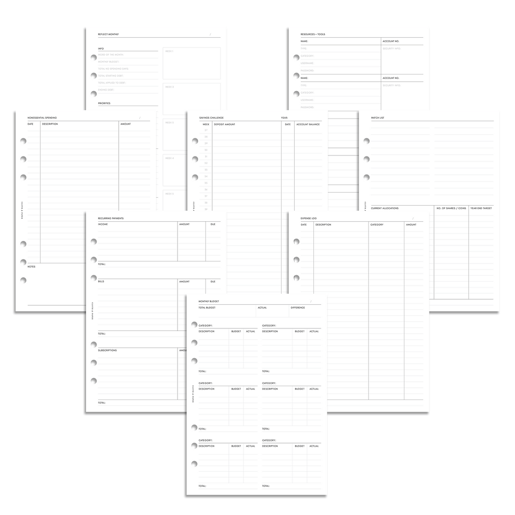 Blank Top Tab Planner Dividers  Cloth & Paper – CLOTH & PAPER