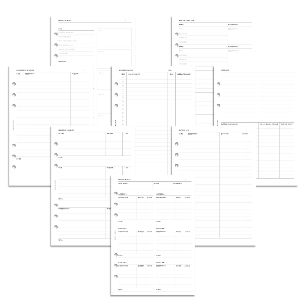 planner inserts  A Cute Shop FAQ & Blog Inspired by You.