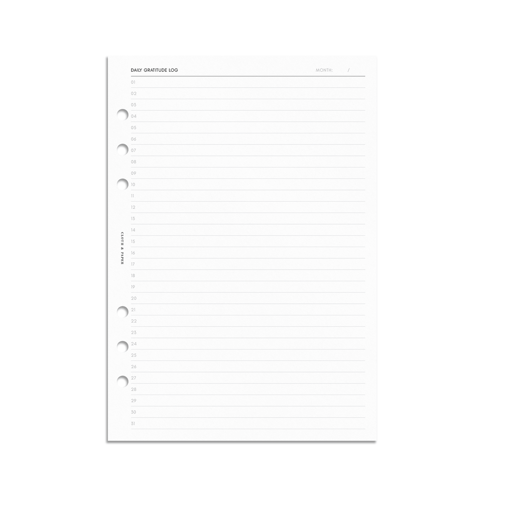 Blank Side Tab Planner Dividers  Cloth & Paper – CLOTH & PAPER