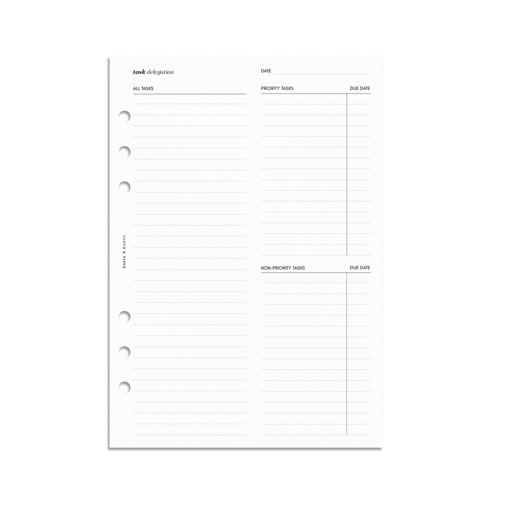 Meeting Notes: A5 Planner Inserts