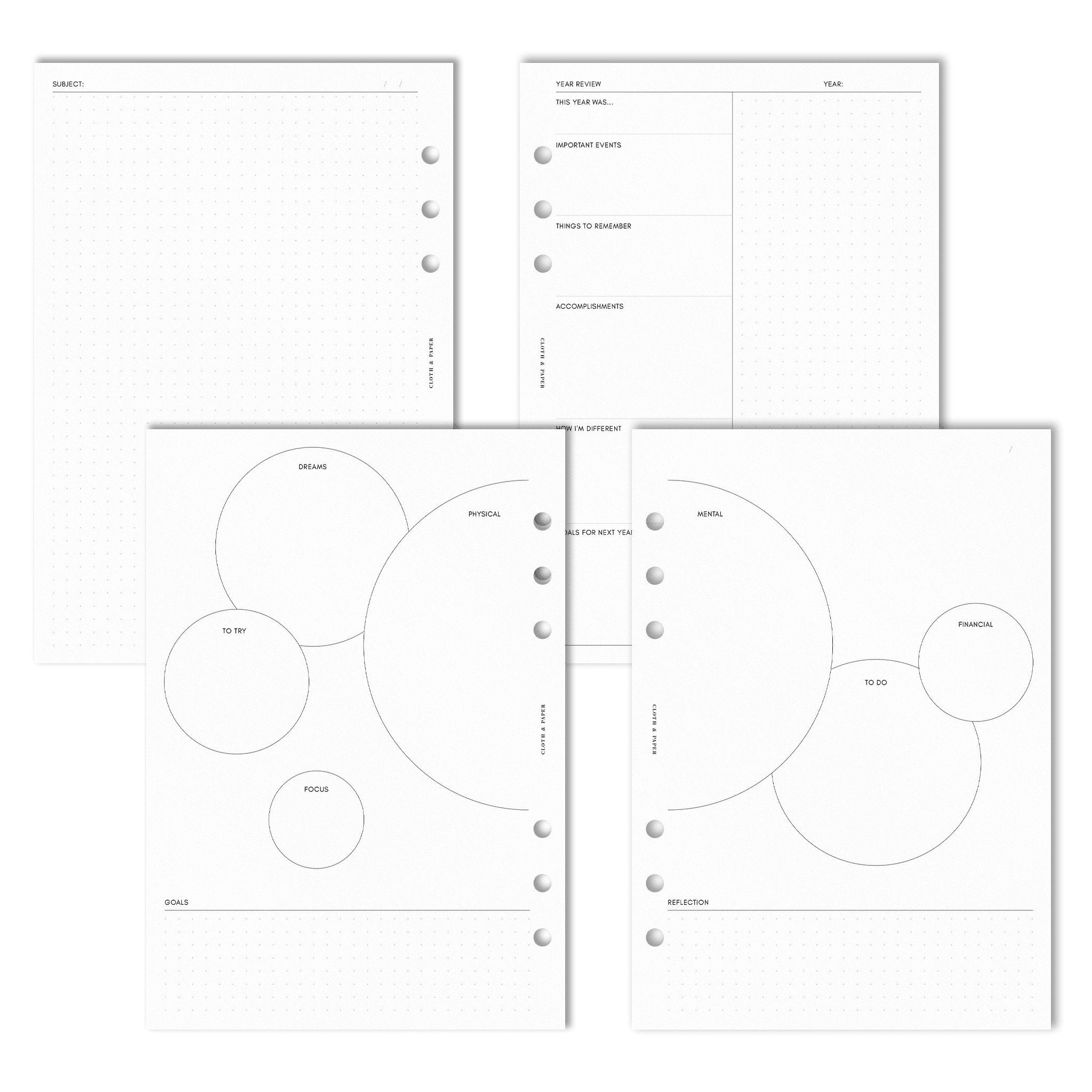 Arched Habit Tracker Sticky Notes