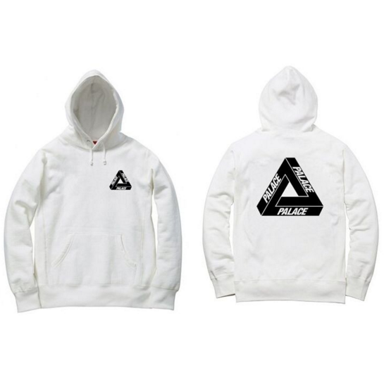 palace hoodie black and white