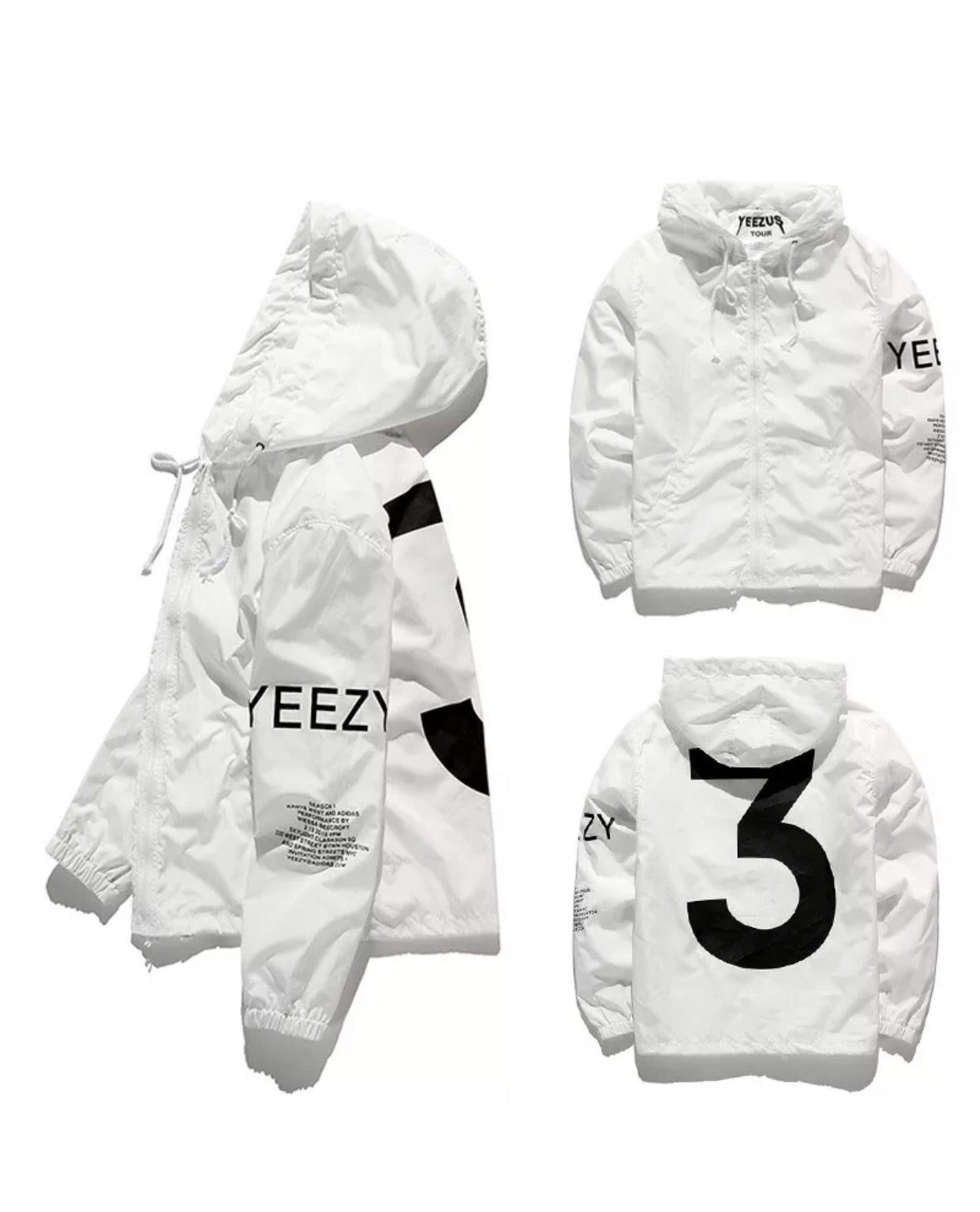 yeezy windbreaker white