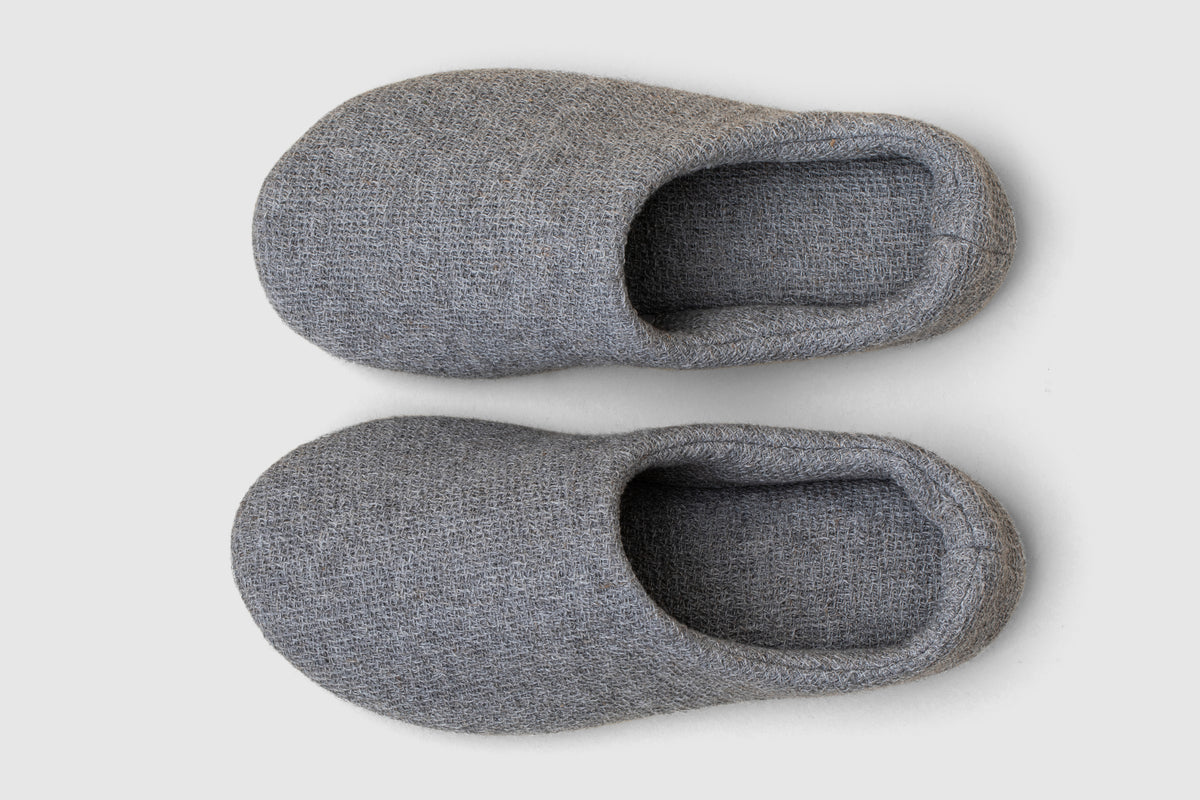 white cotton slippers