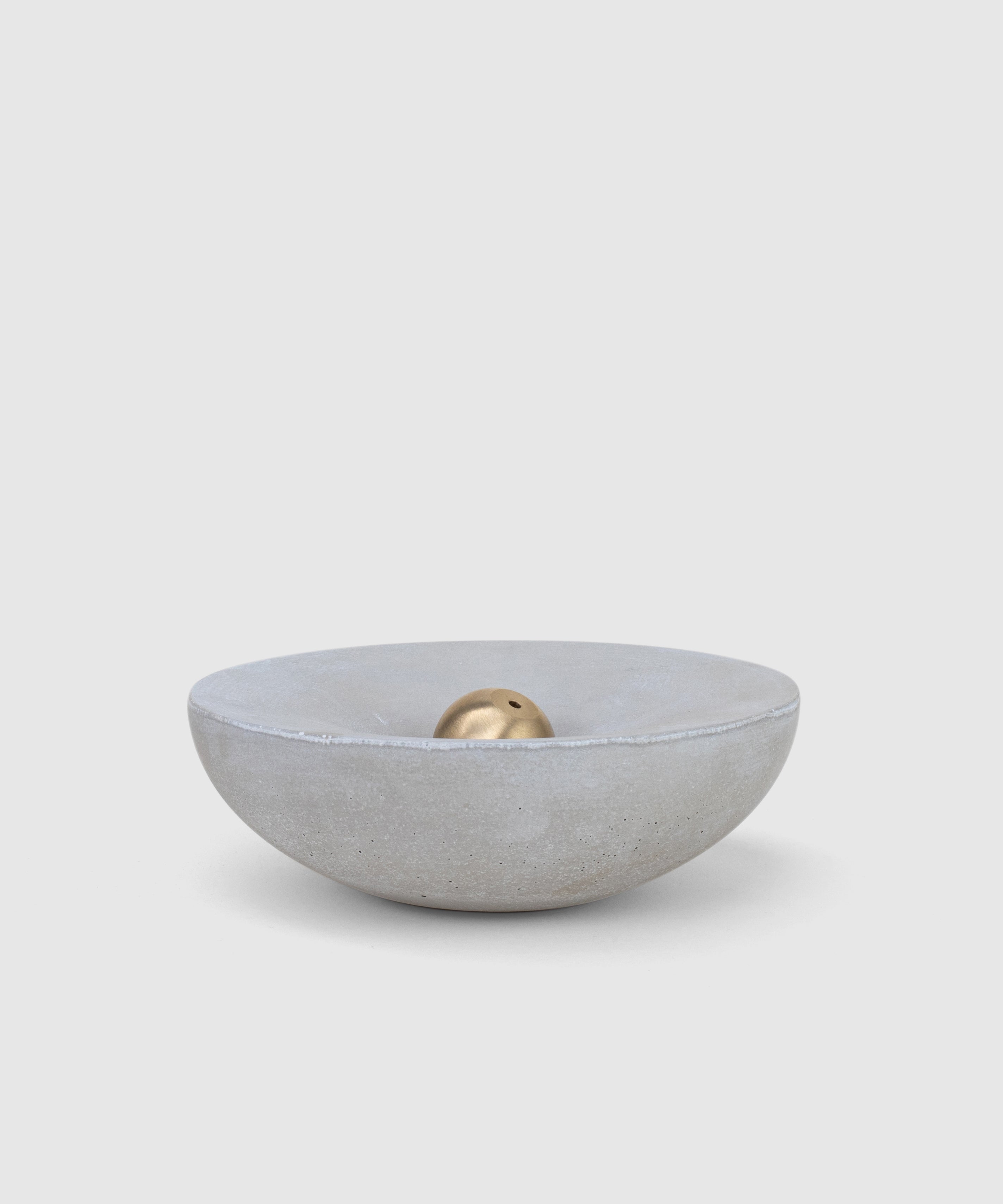 Premium Concrete Candle Holder + Brass Incense Holder | Shop at KonMari