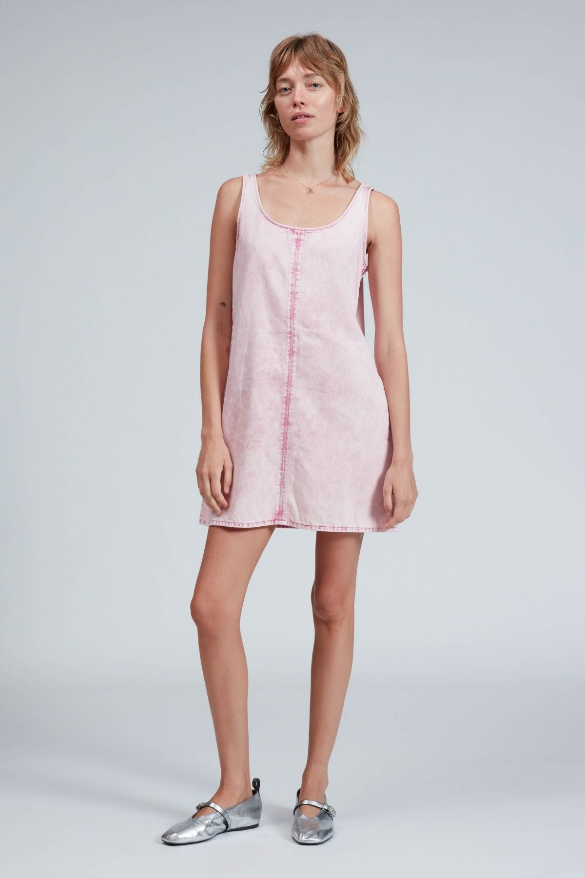 Rag & Bone Kimmie Denim Dress - Pink Acid