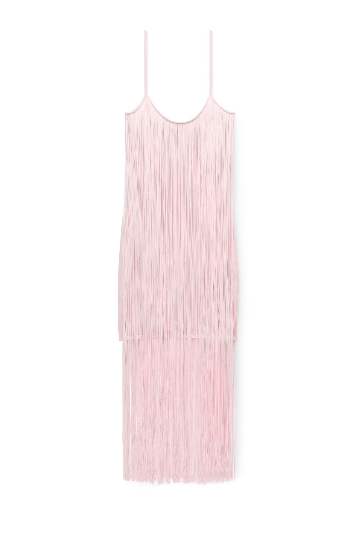 Alexander Wang Fringe Tank Mini Dress - Cradle Pink