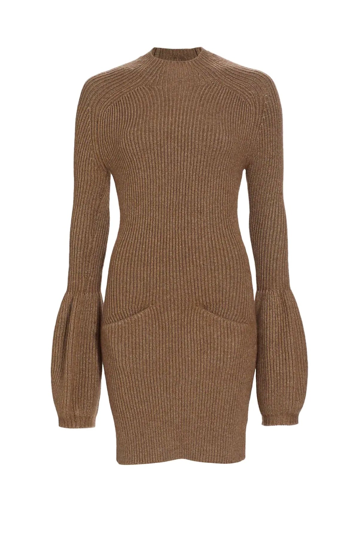 Alexander Wang Knit Mini Dress - Dark Oatmeal Melange