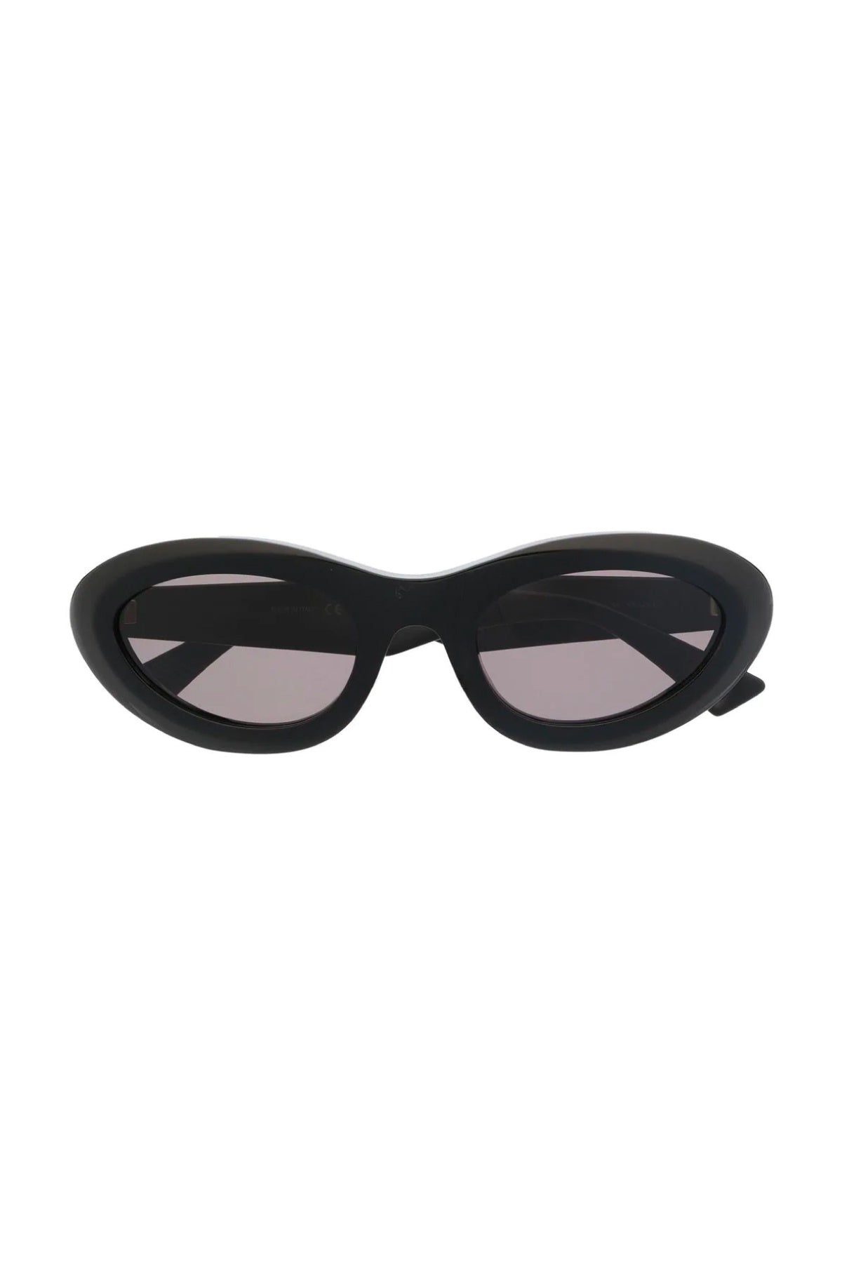 Bottega Veneta Almond Oval Sunglasses - Black