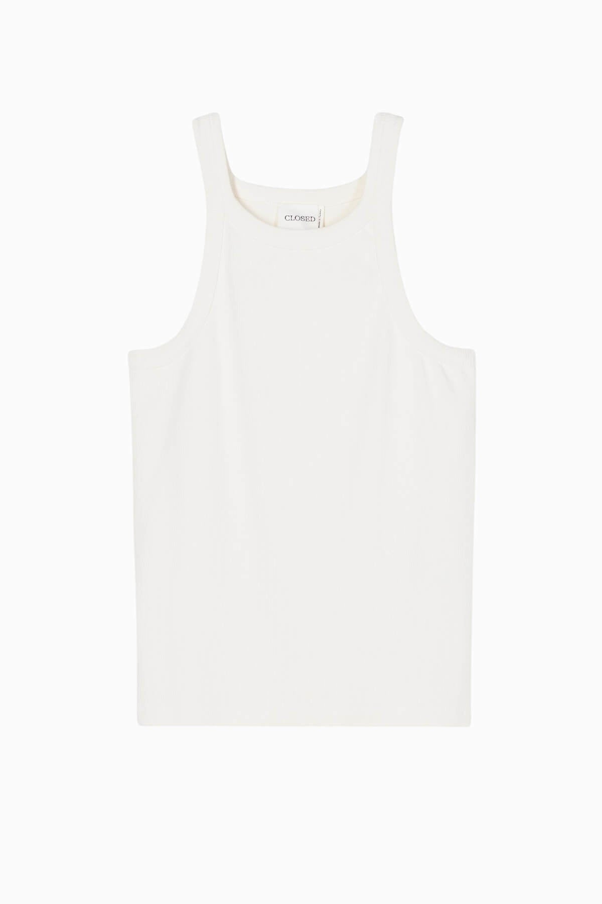 Closed Racer Top - Ivory