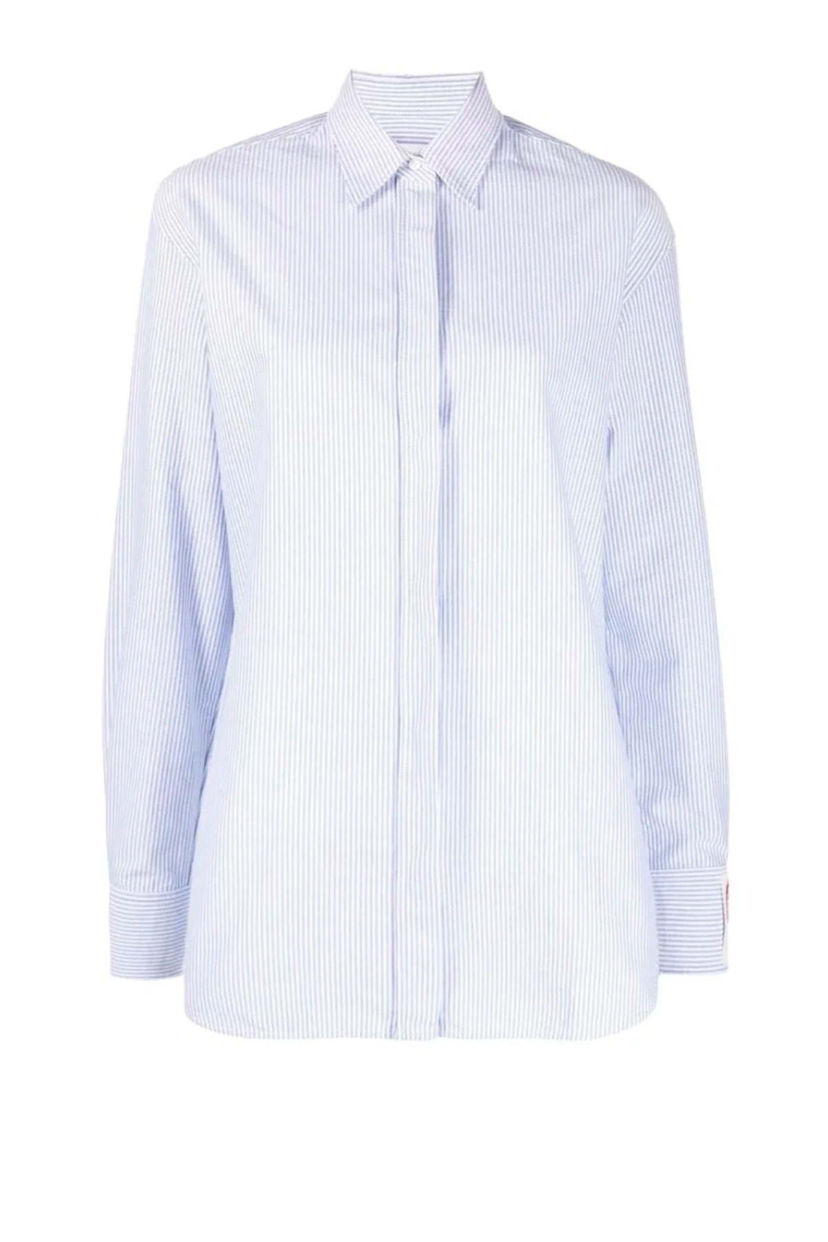 Golden Goose Boyfriend Striped Oxford Cotton Shirt - White Infinity