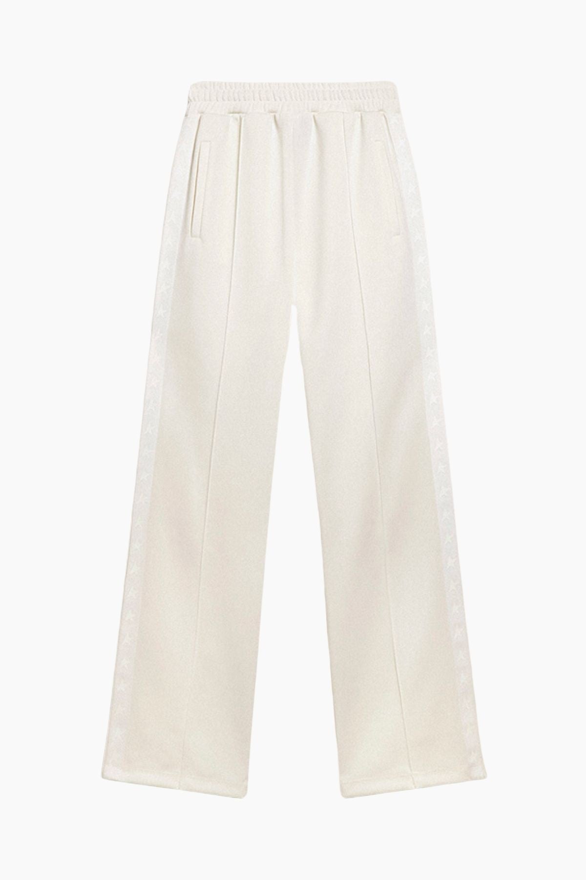 Golden Goose Dorotea Star Stripe Wide Leg Pant - Papyrus