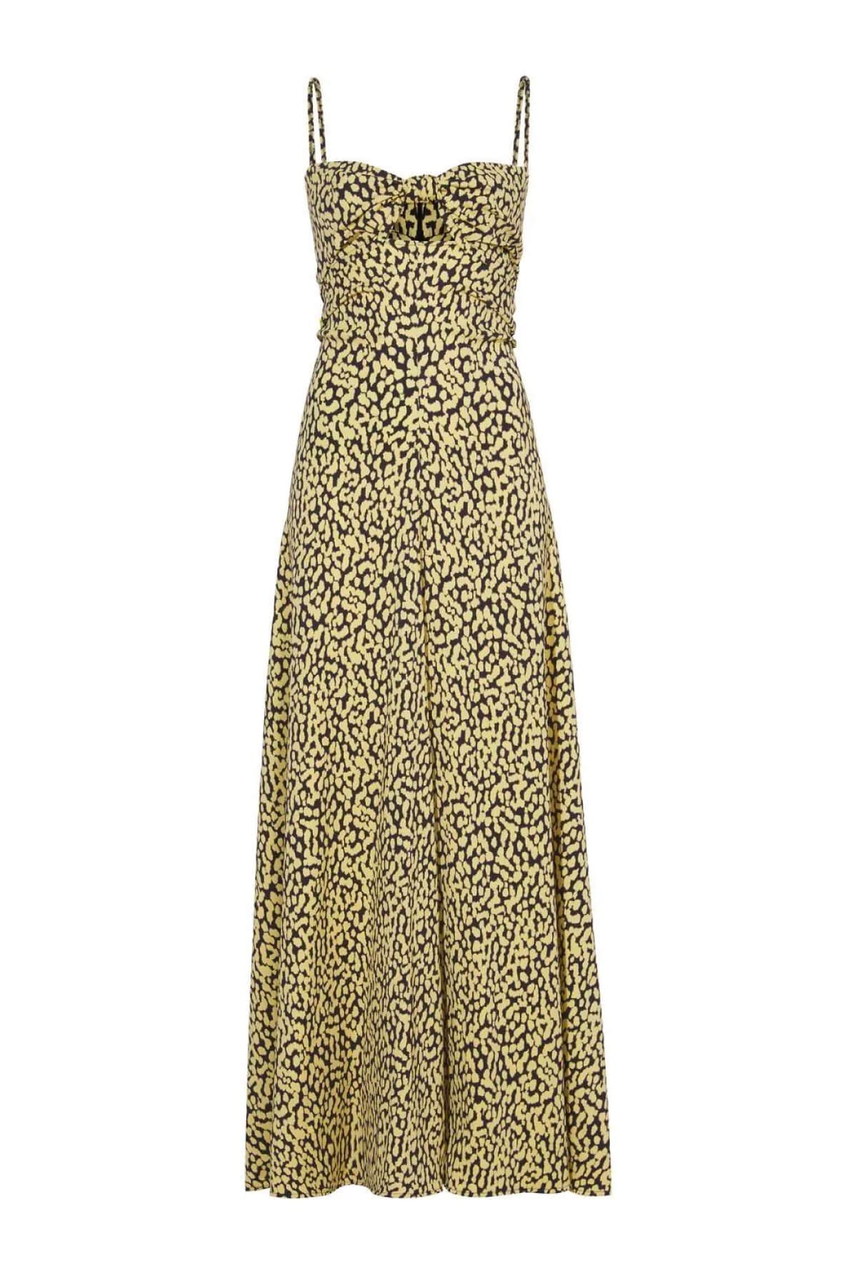 Proenza Schouler Printed Leopard Tank Dress - Butter Multi