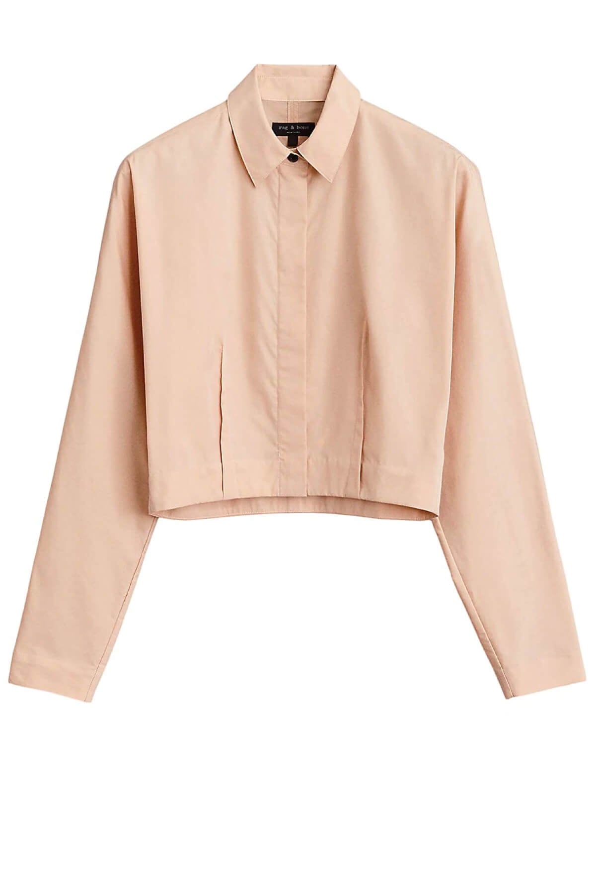 Rag & Bone Morgan Cropped Shirt - Light Sand