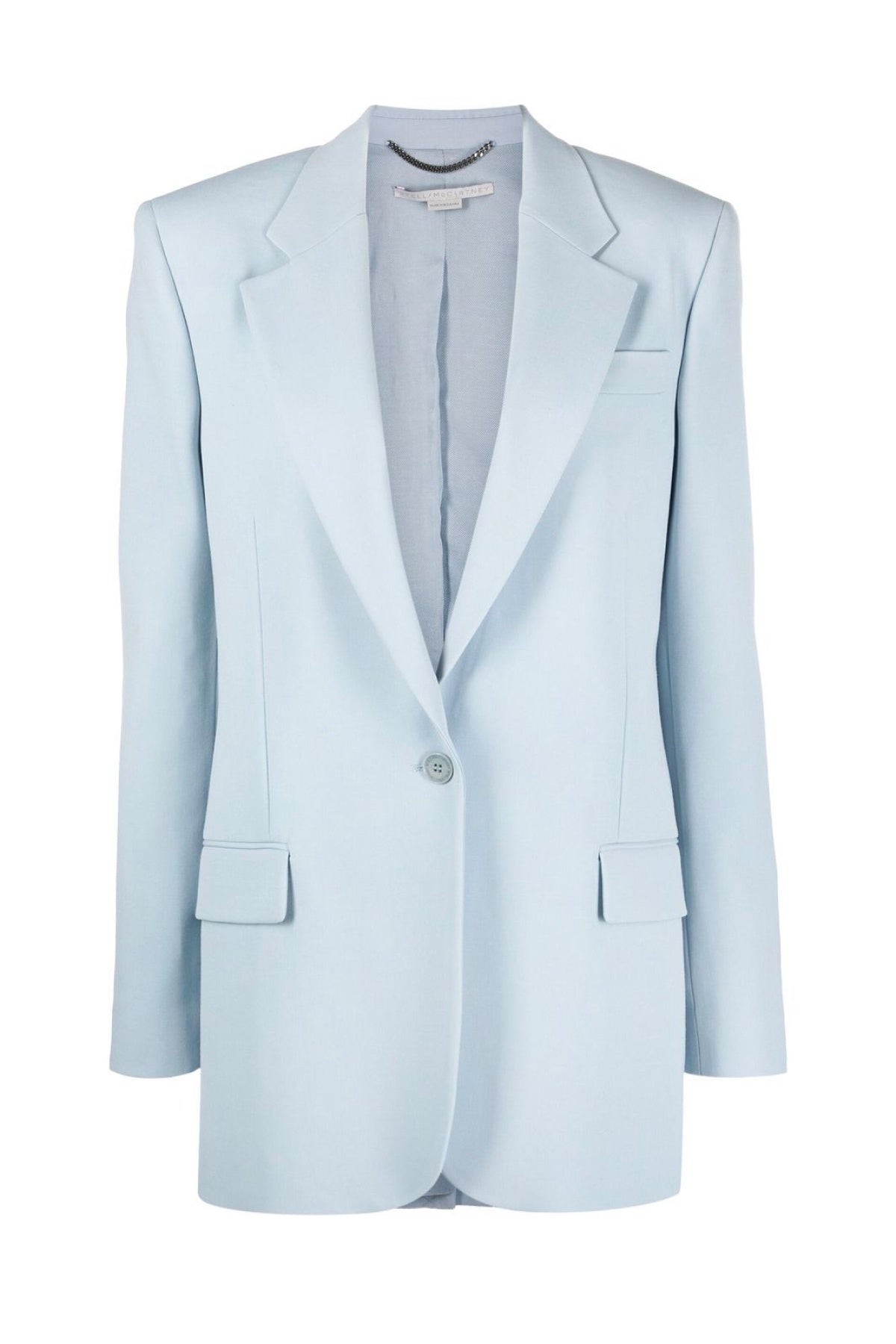 Stella McCartney Twill Tailoring Single Breasted Blazer - Daisy Blue