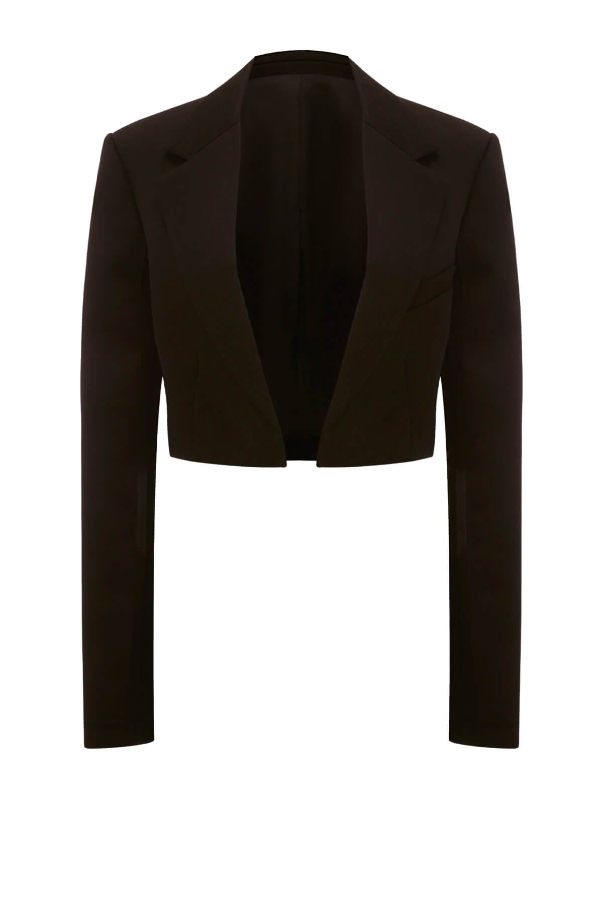 Victoria Beckham Cropped Tailored Jacket - Black