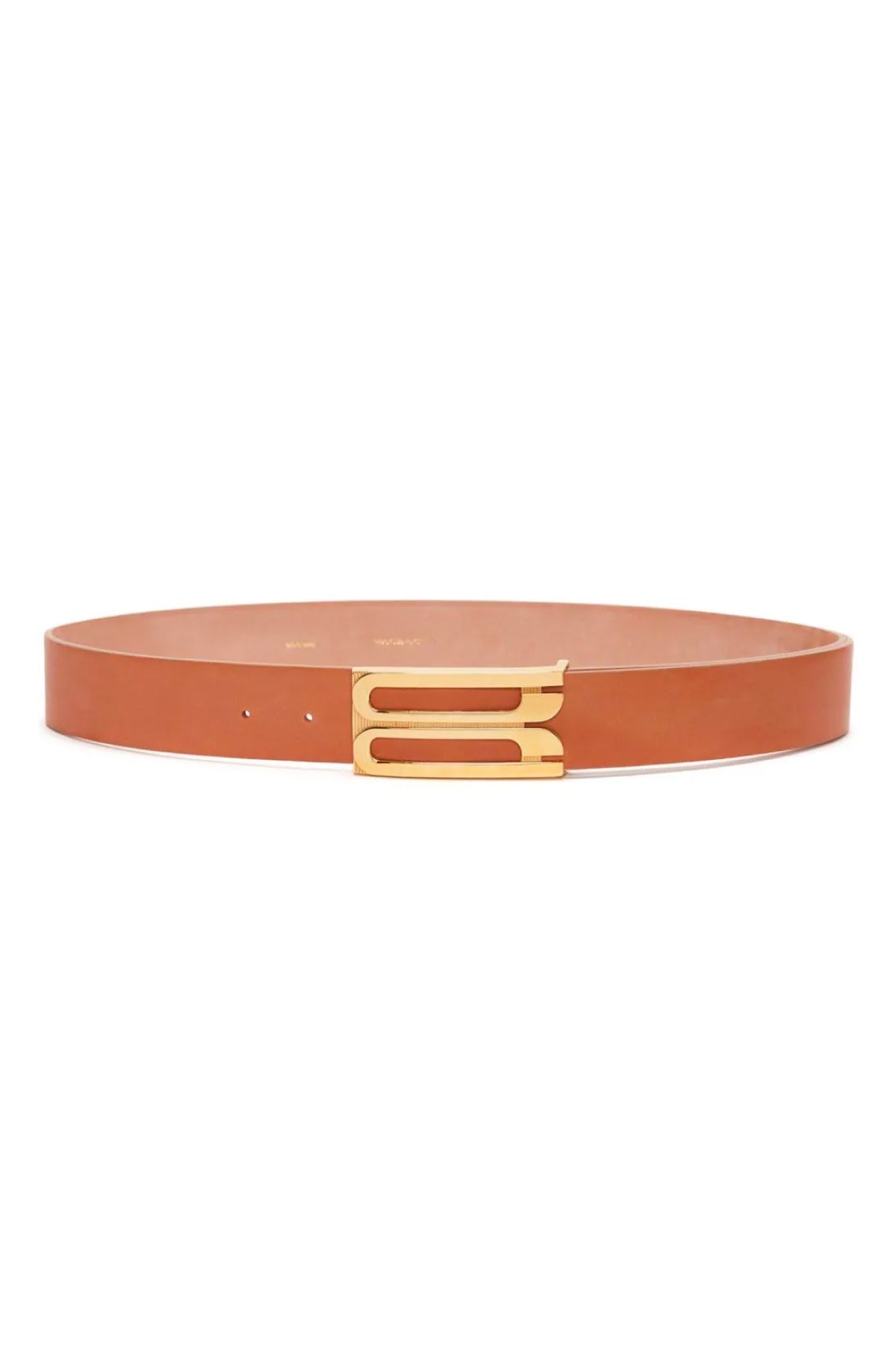 Victoria Beckham Frame Buckle Belt - Camel