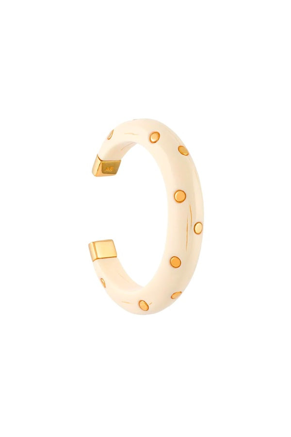 Aurelie Bidermann Caftan Bracelet - Ivory/ Gold