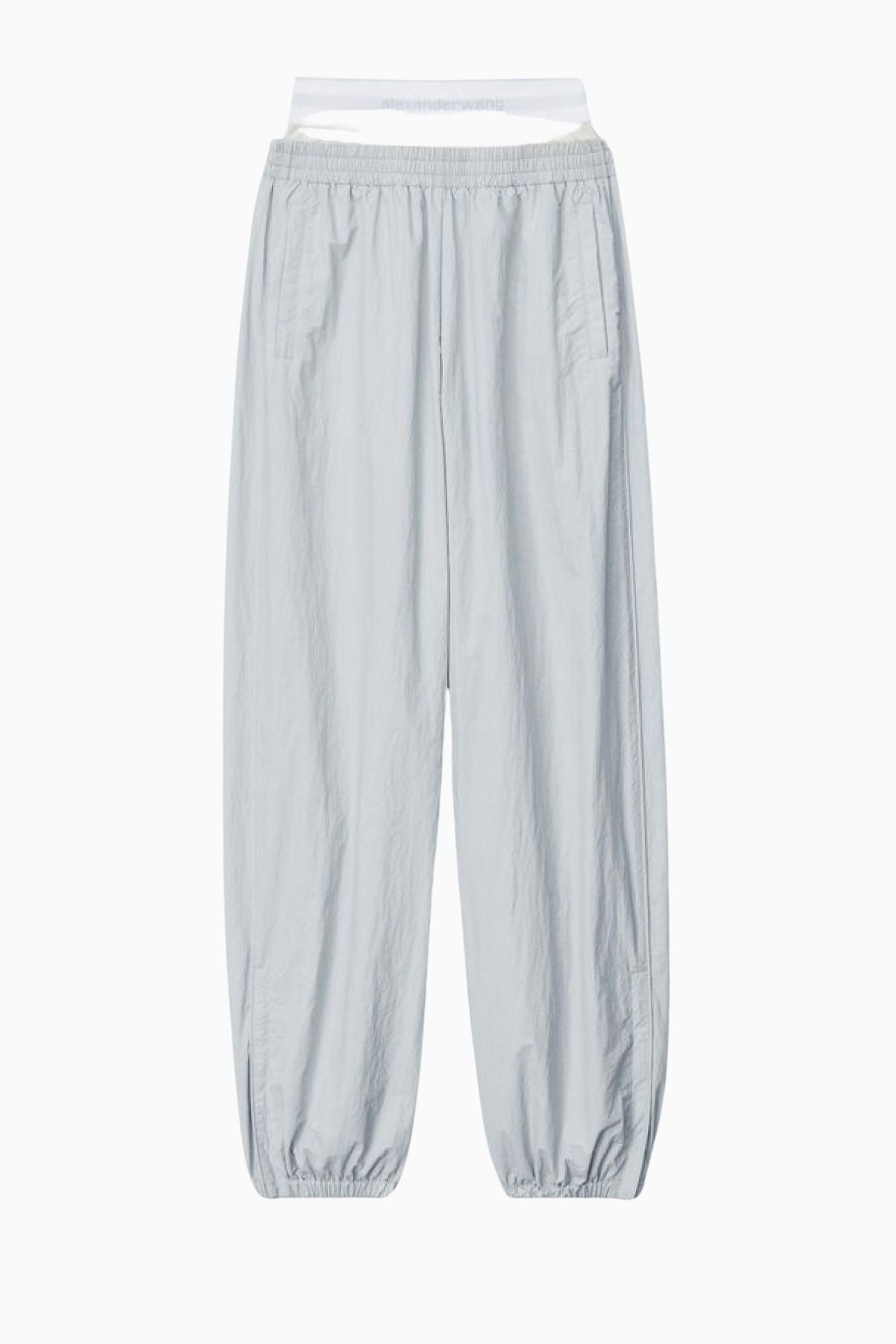 Alexander Wang Exposed Brief Logo Track Pant - Microchip